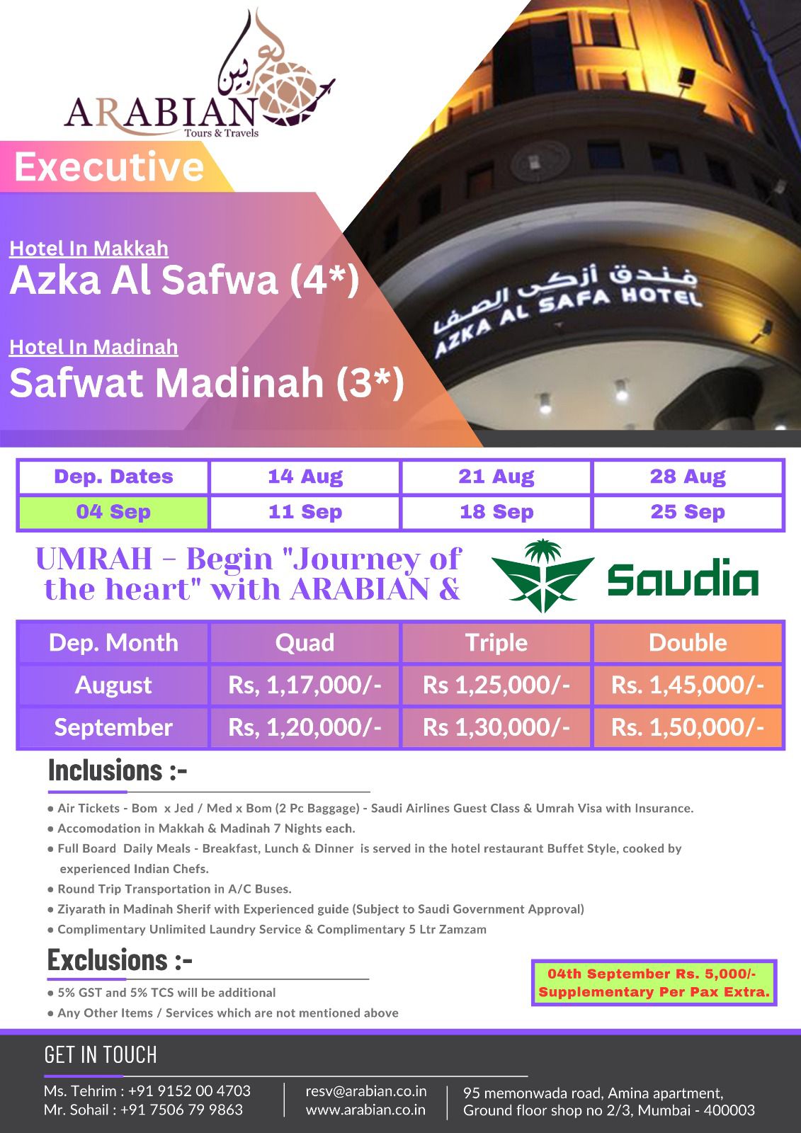 Umrah Executive Package